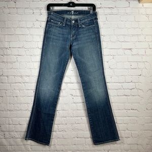 7 For All Mankind Women's Bootcut Colette Jeans Waist  26 Inseam 31 -Medium Wash